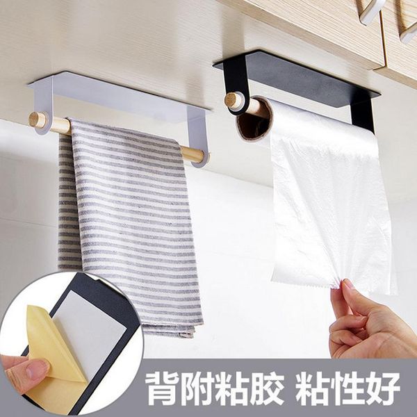 

towel racks stick type wall hanging bar non punching iron rack kitchen rag