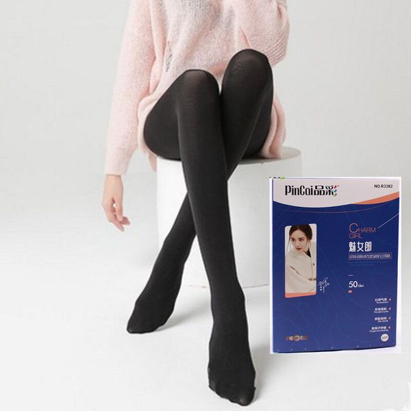 

color veet stocking' large anti hook silk spring and autumn bottomed pantyhose long tube socks, Red;black