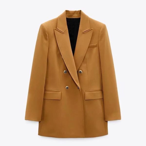 

women's suits & blazers za female blazer cufflinks, long vintage jacket with sleeve pockets for women, fashion autumn ix0k, White;black