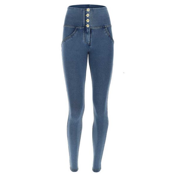 

women's jeans for women mom high waist woman elastic plus size stretch female washed denim skinny pencil pants vrz1, Blue