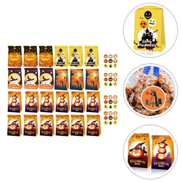 

gift wrap 1 set candy paper bags self-adhesive stickers wrapping pouch