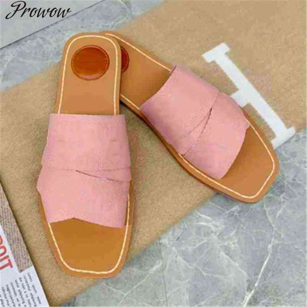 

80% off store online prowow cross braid roman slippers splicing canvas mixed material color matching square toe shoes, Black