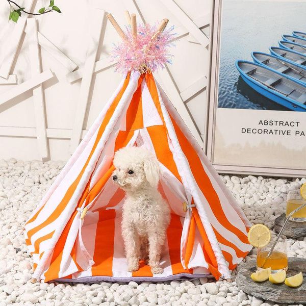 

kennels & pens summer pet bed dog cat tent nest house cage for small middle large dogs cats breathable puppy kennel pets accessories