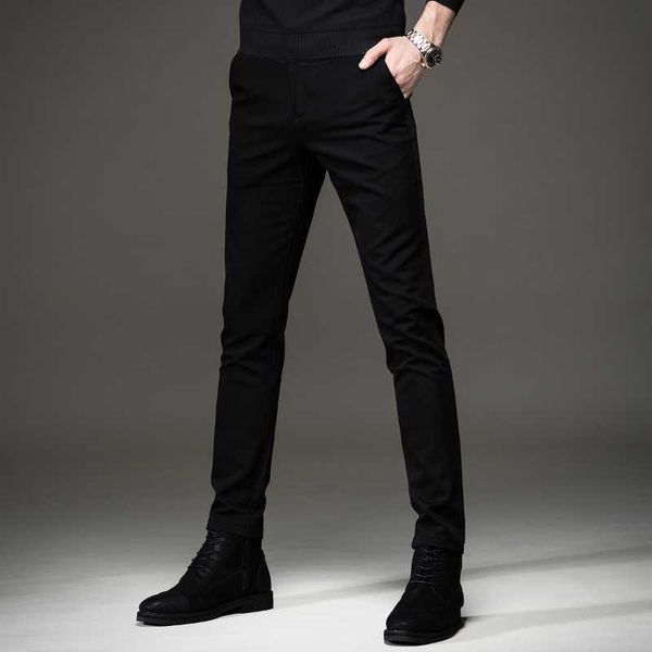 

men's jeans 2021 slim pants high-end stretch casual, Blue