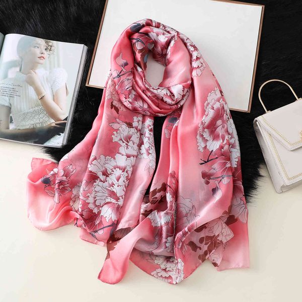 

new silk scarves for women in 2021, Blue;gray