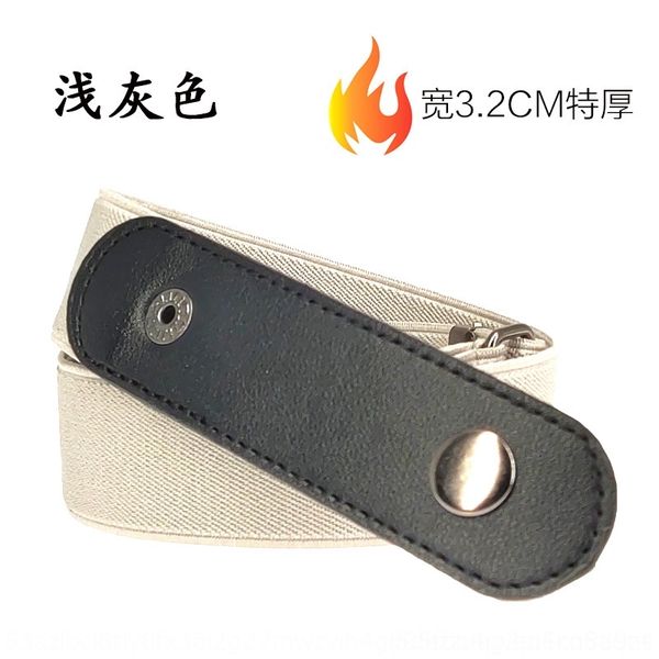 

gfiq woven leather lazy invisibleelastic woven leather women's lazy invisible button buttonelastic belts women's belt, Black;brown