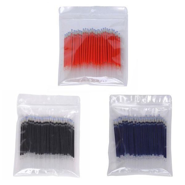 

gel pens 100pcs neutral ink pen refill black blue red 0.5mm refills stationery w91a