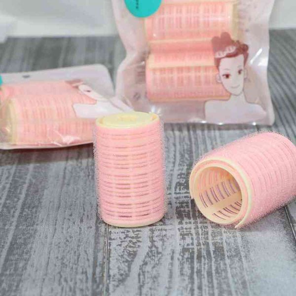 

hair curler 2pc/pack portable self-adhesive lazy bangs roller fluffy air clips for women 220304
