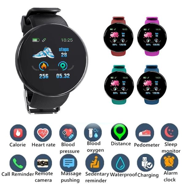 

smart watch bracelet body thermometer blood pressure fitness waterproof sport band watches wristbands