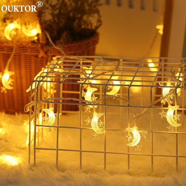 

strings christmas 3m 6m 10m star moon fairy string lights led garlands for home holiday party bedroom wedding decoration