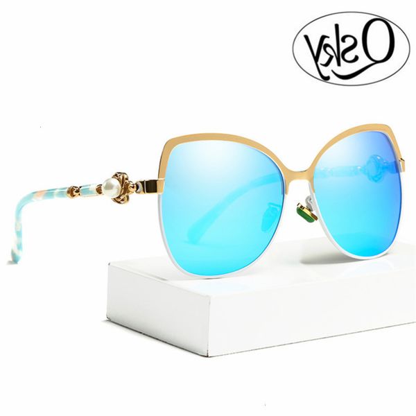 

highend accessories cat eye acetate handmade sunglass with uv polarized lens sun glass, Black