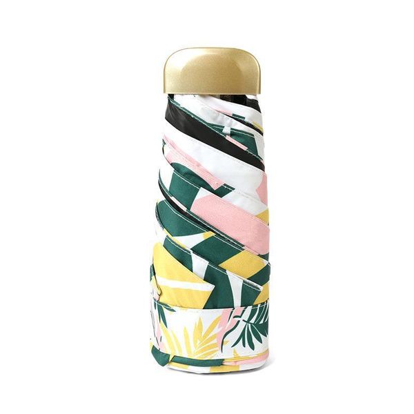 

umbrellas sun umbrella female protection uv small fresh black glue rain and dual-use folding