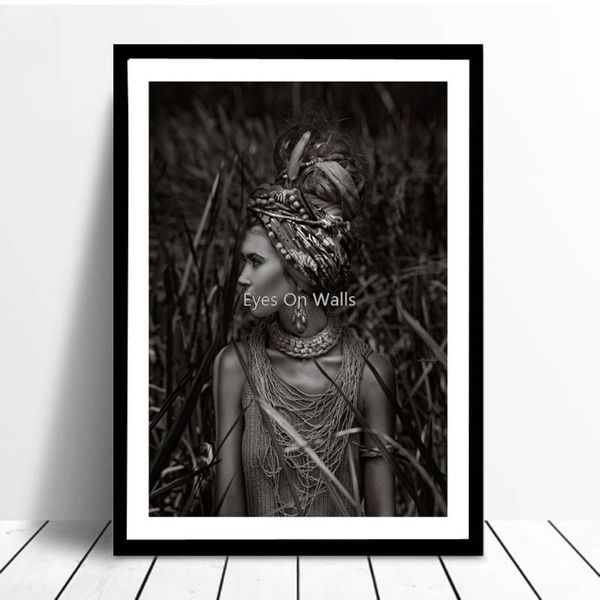 

paintings bedecked canvas wall art painting bohemia feather girl posters pictures for living room modern home decor no frame