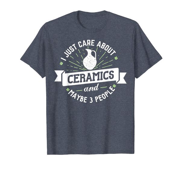 

ceramics t-shirt - i just care about ceramics, White;black