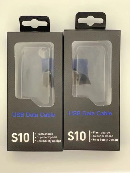 

with retail box 100% original cell phone cable usb type c qc3.0 cables 1m 2.4a fast charging cord for samsung s8 s10 note 10 g5