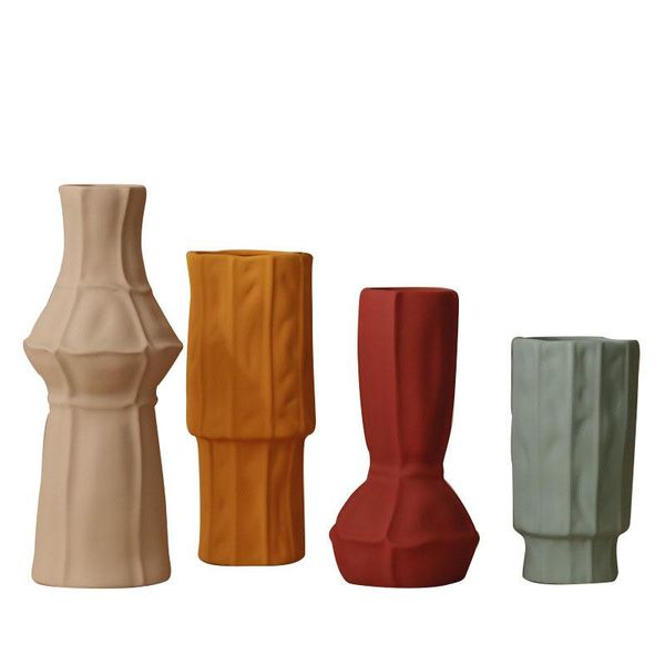 

vases nordic irregular shape color ceramic vase living room furnishings deskdried flower arrangement container home decoration