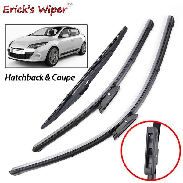 Lâminas de limpeza traseira dianteiras de Erick definidas para MEGANE 3 Hatchback Coupe 2008 - Windshield Windscreen Janela 24 