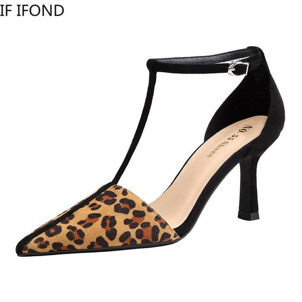 

dress shoes if ifond leopard ankle lace up high heels europe and america elegant ladies pumps wedding comfortable woman, Black