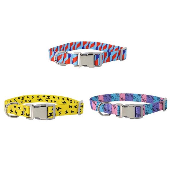 

dog collars & leashes puppy collar with leash ring adjustable walking outgoing accessories