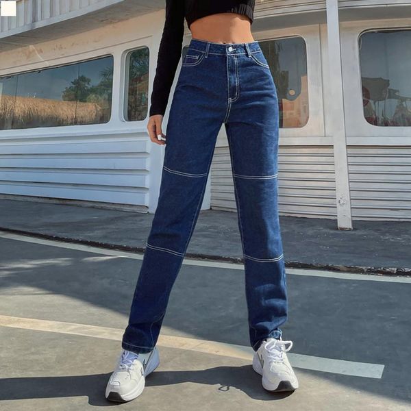 

ripped womans clothes fashion women denim clothes high waisted pants womens denim trousers woman women designer jeans femme unique plus size, Blue