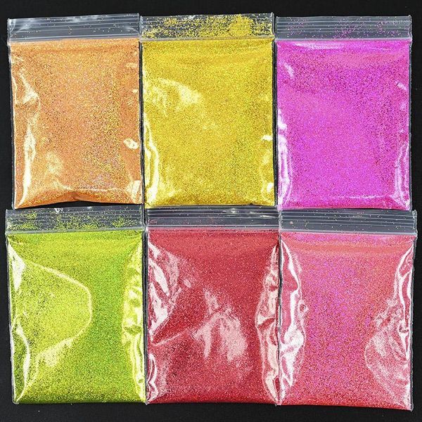 

6colors ultra-fine holographic glitter laser powder nail glitter, polyester glitter,chrome pigments art h&*&1, Silver;gold