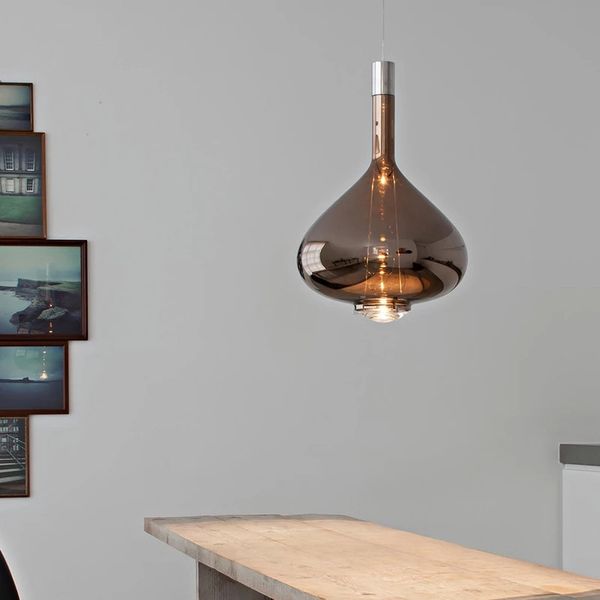 

postmodern creative glass nordic restaurant pendant lamp bedroom bedside simple personality chandelier