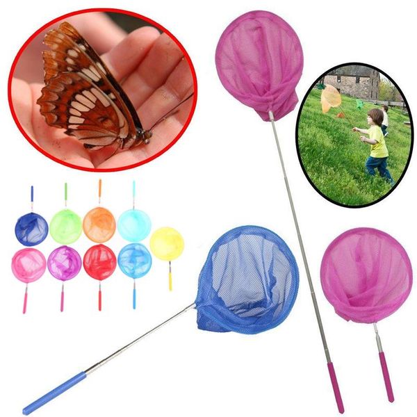 

fishing accessories stainless steel kids children net toys extentable river camping
