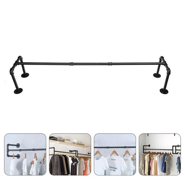 

hangers & racks 1pc household clothing rack water pipe style storage ironwork towel holder