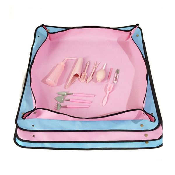 

50*50cm planting mat pe gardening potting pad waterproof reusable flower mats transplanting foldable storage bags