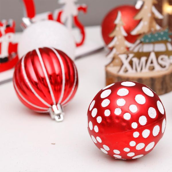 

party decoration 6cm 30pcs transparent plastic ornament baubles color 2021 christmas decorations for home tree hangers