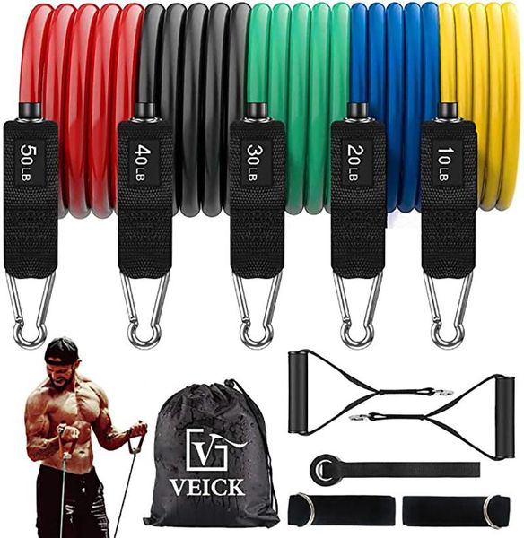 

fitness resistance bands expander set sports elastic weight exercise workout crossfit equipment accessories home gym