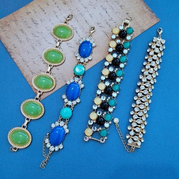 

jewelry pouches, bags white bracelet color resin, Pink;blue