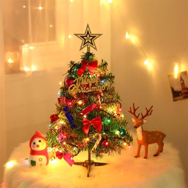 

christmas decorations 2022 50cm mini table tree led light home decoration tablepine xmas year gifts