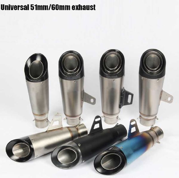 

motorcycle exhaust system 51/61mm for pipe escape modified motocross muffler ninja250 cbr1000rr s1000rr r6