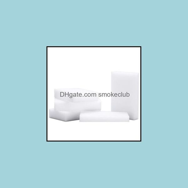 Ferramentas de limpeza de esponjas Ferramentas domésticas Housekee Organização Home Garden100 Pcs Magic White Sponge Eraser para Keyboard Car Kitchen Known