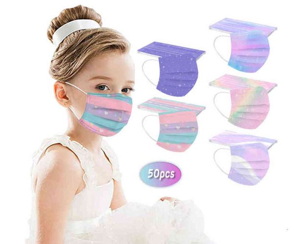 

party mask children's disposable three-layer printing mask kids