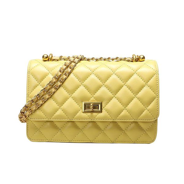 

evening bags 2021 full sheepskin fashion leather handbags rhombus chain bag shoulder messenger