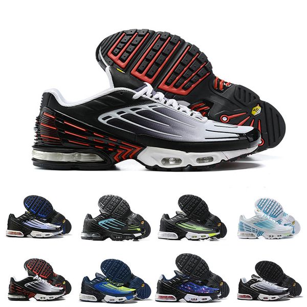 

tn plus 3 tuned 2 sports mens running shoes big size us 12 black white retro neon ghost green blue void grey radiant red men women trainers