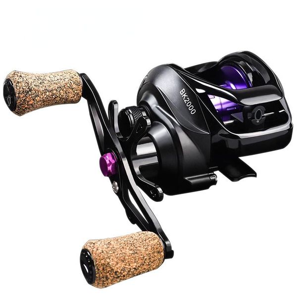 

baitcasting reels fishing reel 7.2:1 high speed 5.5kg max drag magnetic system wood handle saltwater fishi