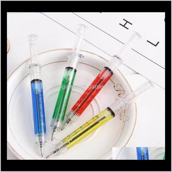 Novidade Syringe Ballpoint Fashion Student Pens Promotions Pen para Hospital Medical Enfermeira Doctor W7168 Zlehm BZL2A