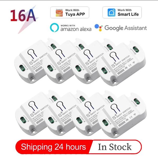 

smart home control 16a wifi switch for tuya life app timer automation voice work with alexa google