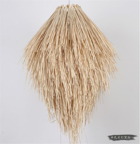 

japanese pastoral style handmade rattan art chandelier restaurant bar cafe retro led decorative lighting pendant lamps