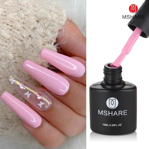 

nail gel mshare baby pink varnish polish soak off 12g cured with dryer, Red;pink