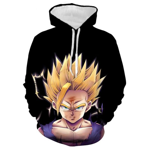 

men's hoodies & sweatshirts 2021 brand 3d printed hoodie men/women anime summer spring fashion, Black