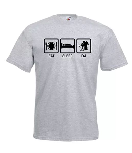 

eat sleep dj gift idea mens women t shirts multi-color s-2xl, White;black