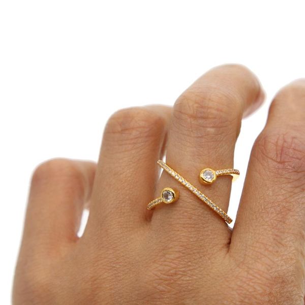 

wedding rings charm x gold color gothic ring male femmal party cross open midi finger simple punk cz adjustabel jewelry, Slivery;golden