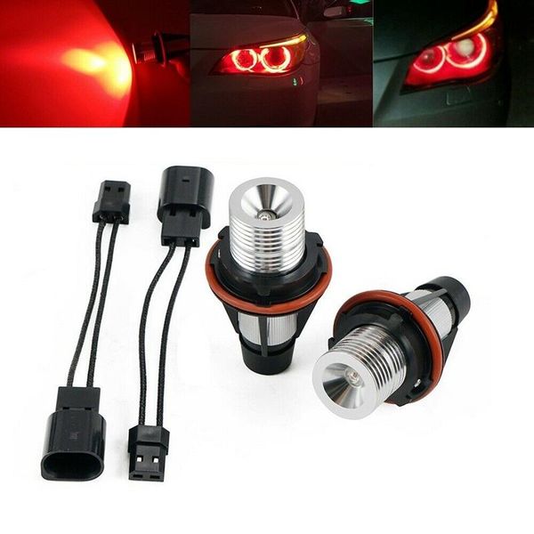 

red led angel eye marker halo light bulbs lamps for - e39 e53 e60 e63 e64 e66 e87 5 6 7 x3 x5 [pack of 2 pcs] car headlights