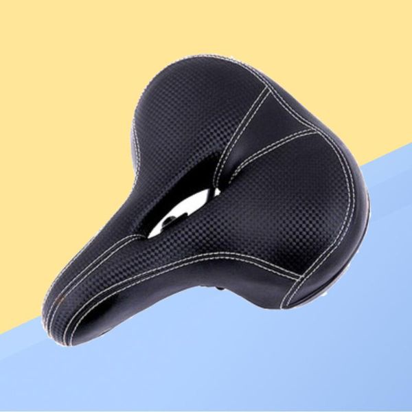 

bike saddles saddle thicken wide seat cycling mtb mountain road accessories (black)