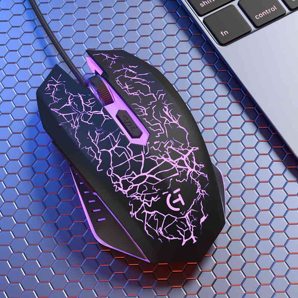 

mices mouse wrangler usb wired 6d button luminous game video chicken eating