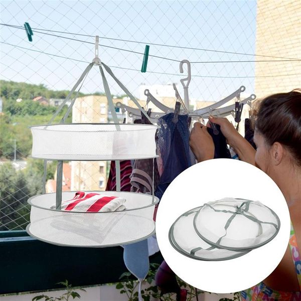 

laundry storage & organization drying nets clothing dry basket home use clothes dual-layer